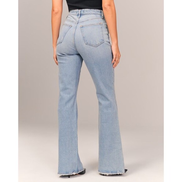 Abercrombie Fitch The Vintage Flare Jeans 35 LONG High Rise Curve Love NWT NEW - Picture 3 of 16